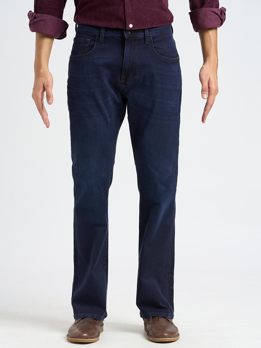 Dark Blue Bootcut Jeans