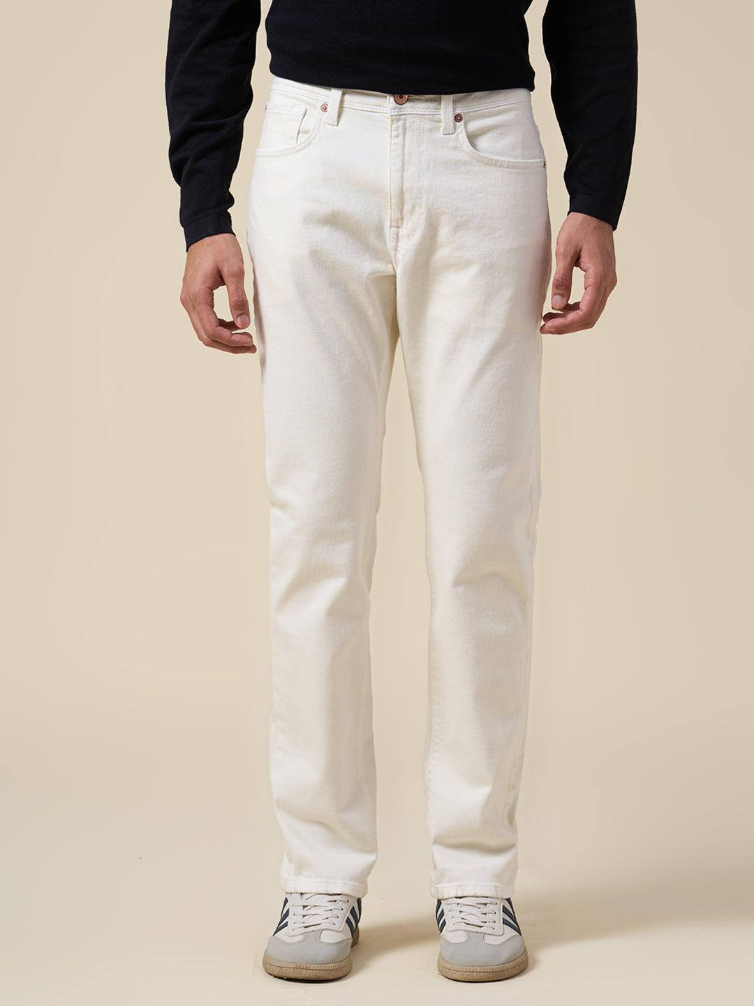 Ecru Scott Straight Fit Jeans