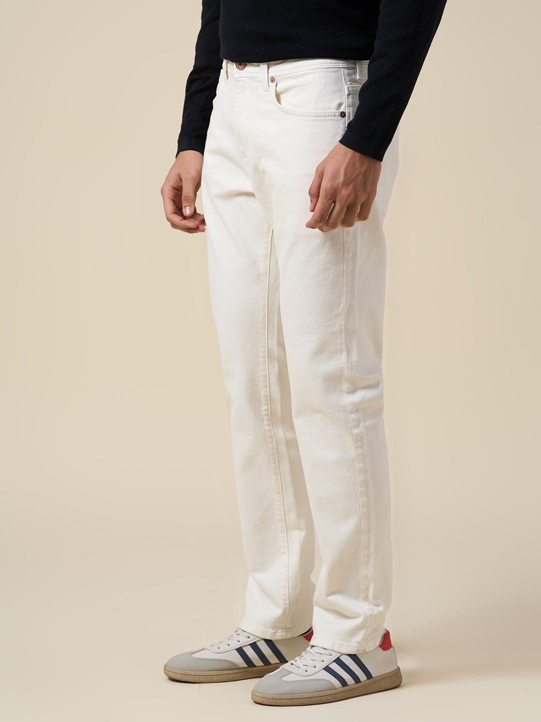 Ecru Scott Straight Fit Jeans