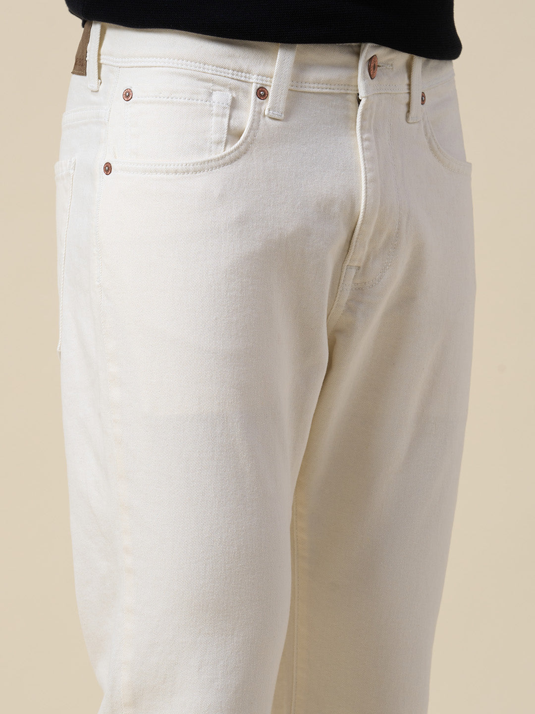 Ecru Scott Straight Fit Jeans