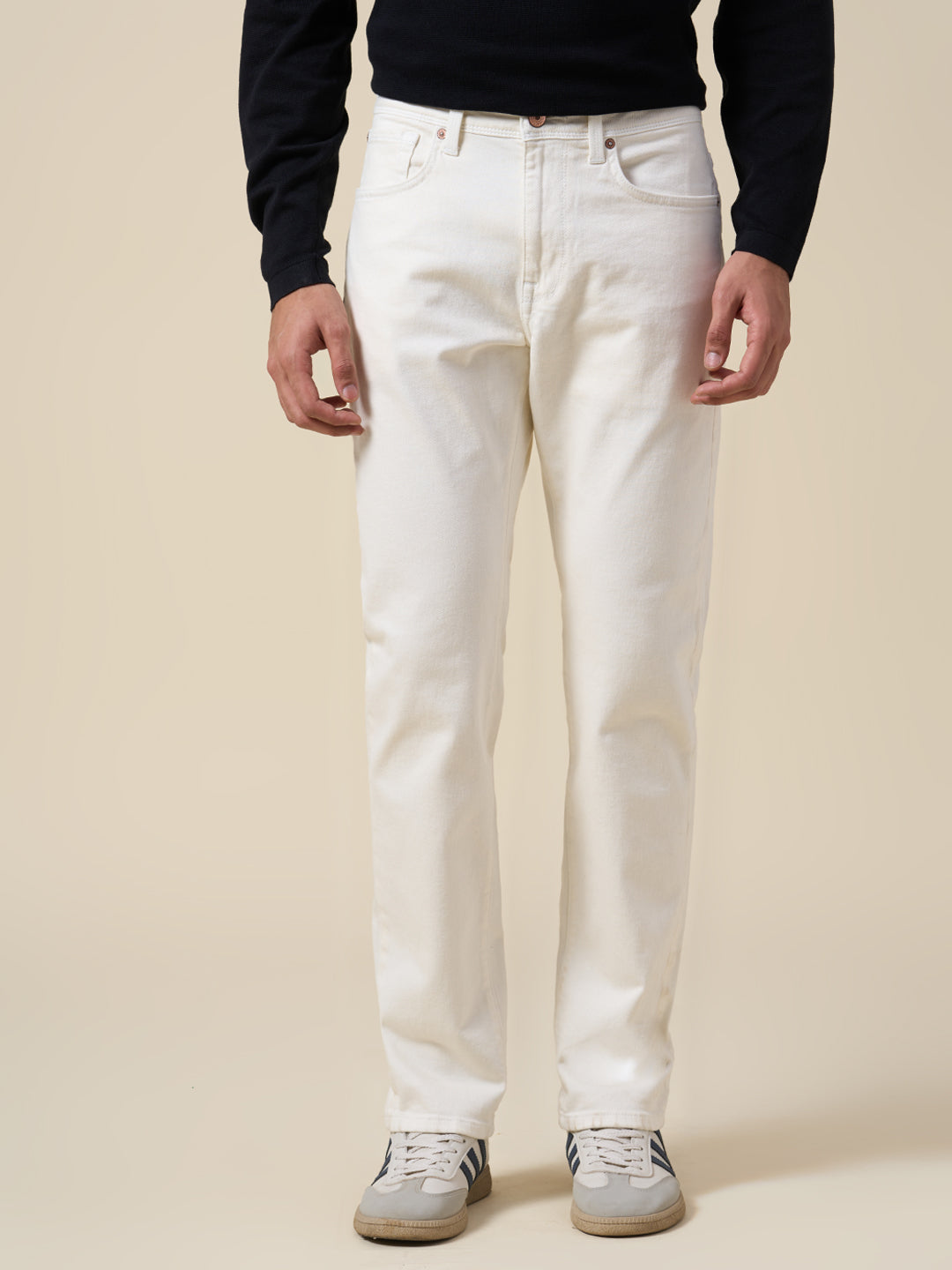 Ecru Scott Straight Fit Jeans