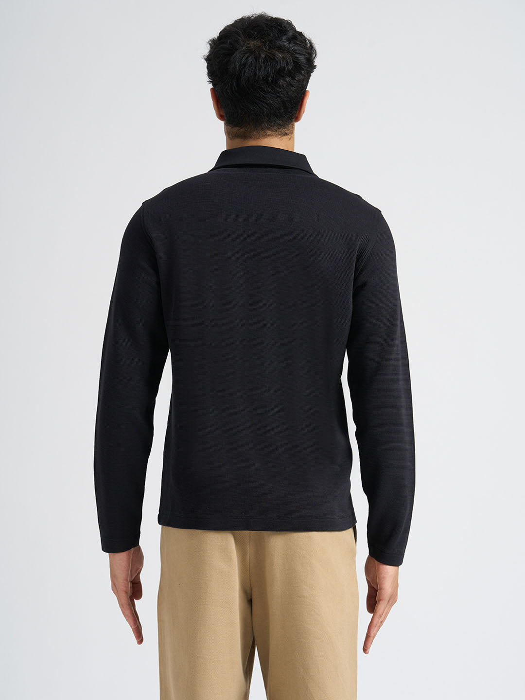 Cotton Blend Zipped Sweatshirt