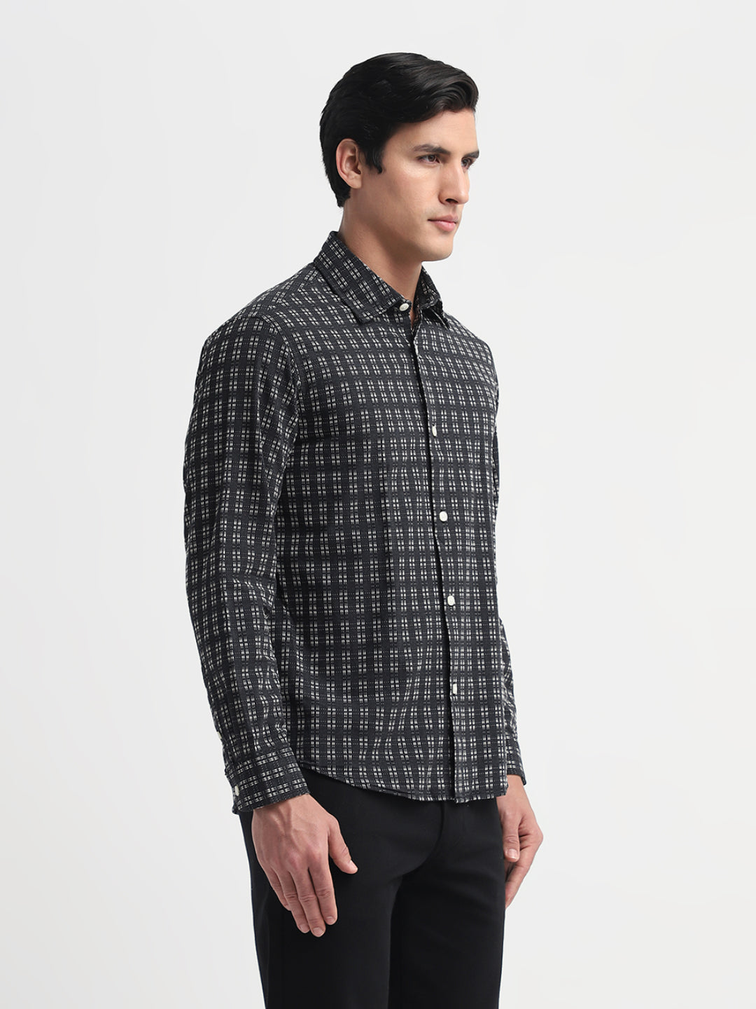 Organic Cotton Dobby Check Shirt
