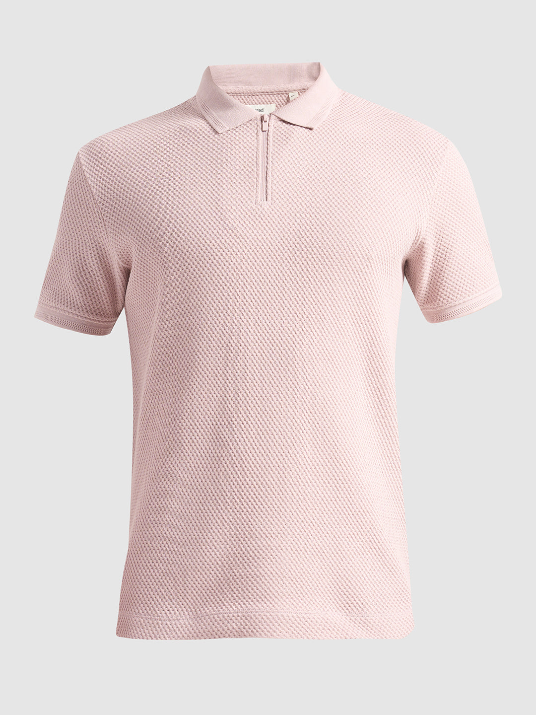 Cotton Zip Knit Polo