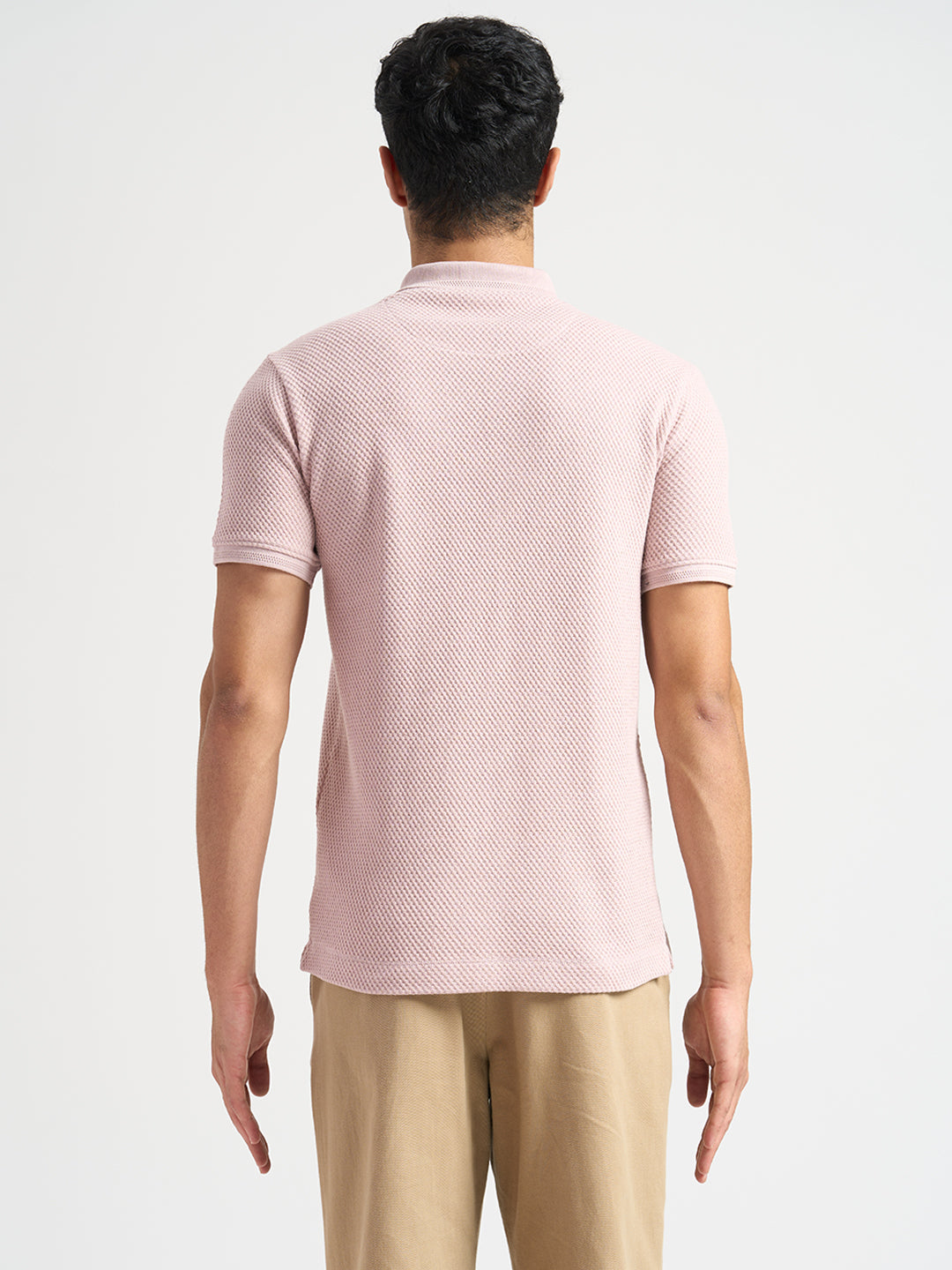 Cotton Zip Knit Polo