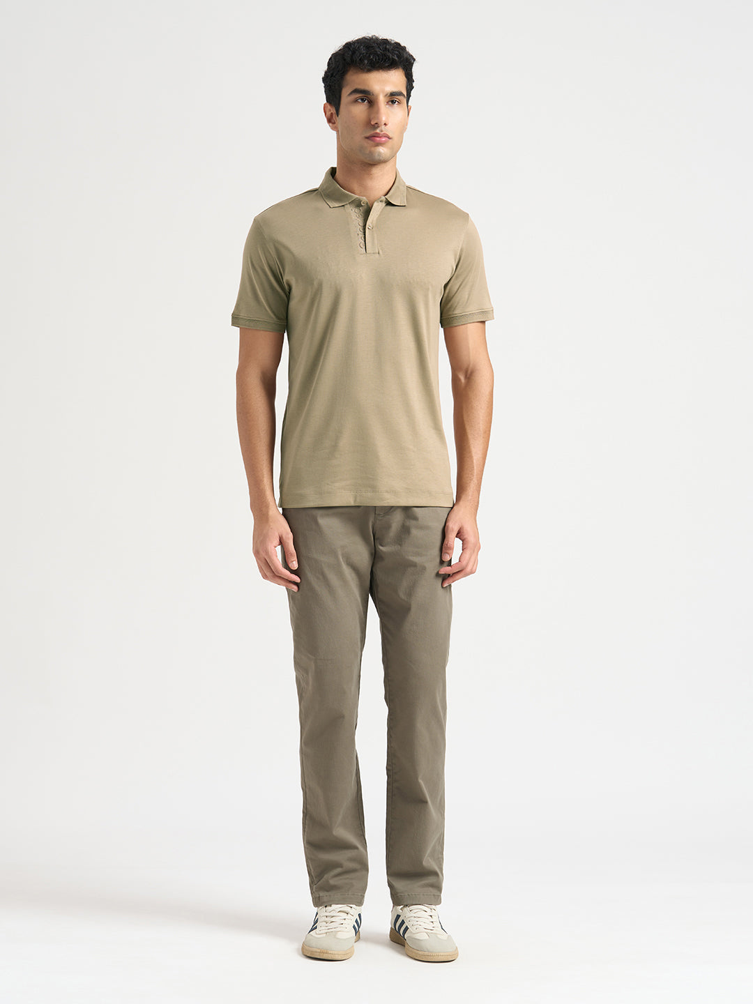 Logo Printed Cotton Polo