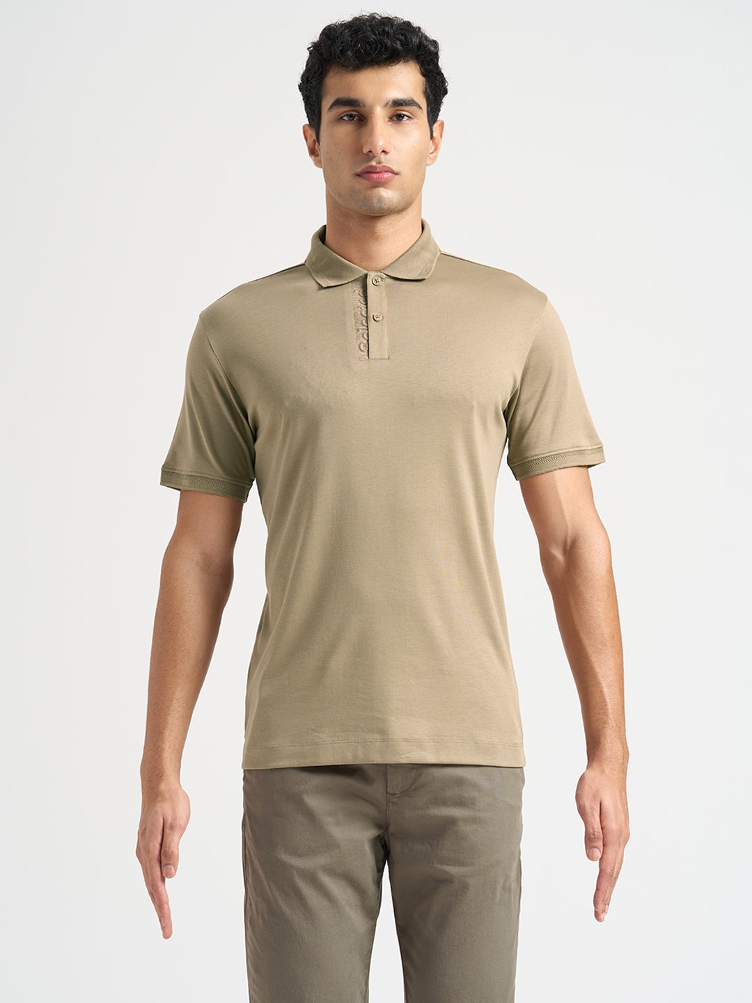 Logo Printed Cotton Polo