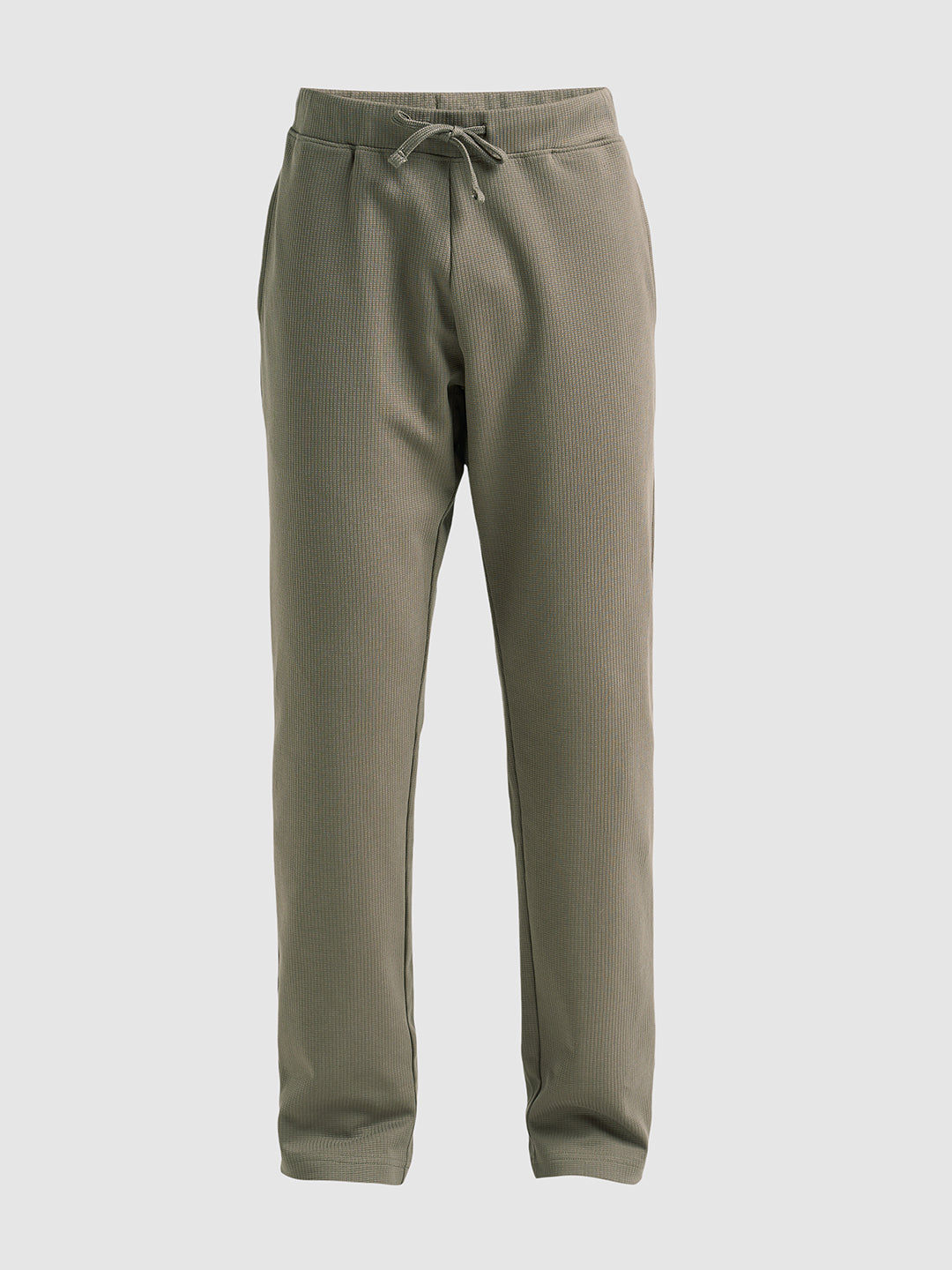 Structured Cotton Sweatpants - Brown