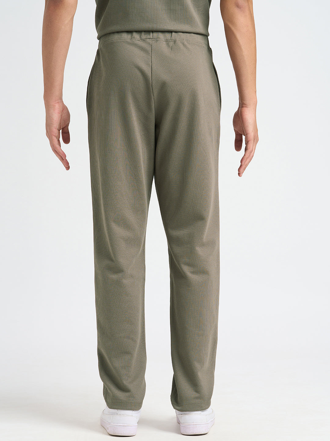 Structured Cotton Sweatpants - Brown