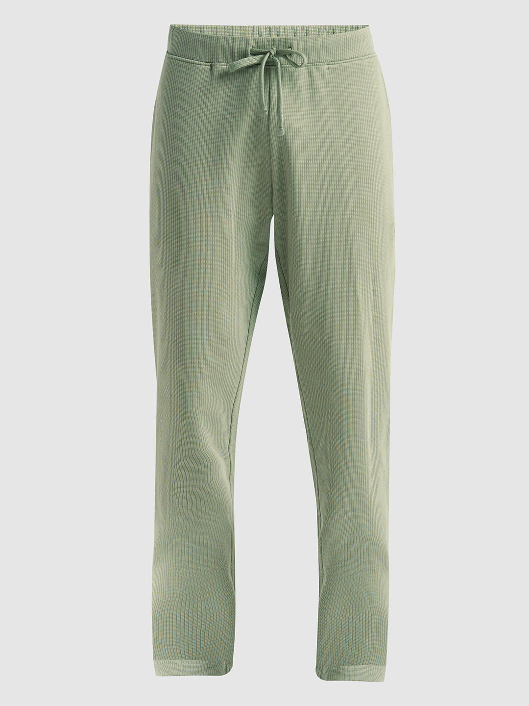 Structured Cotton Sweatpants - Green