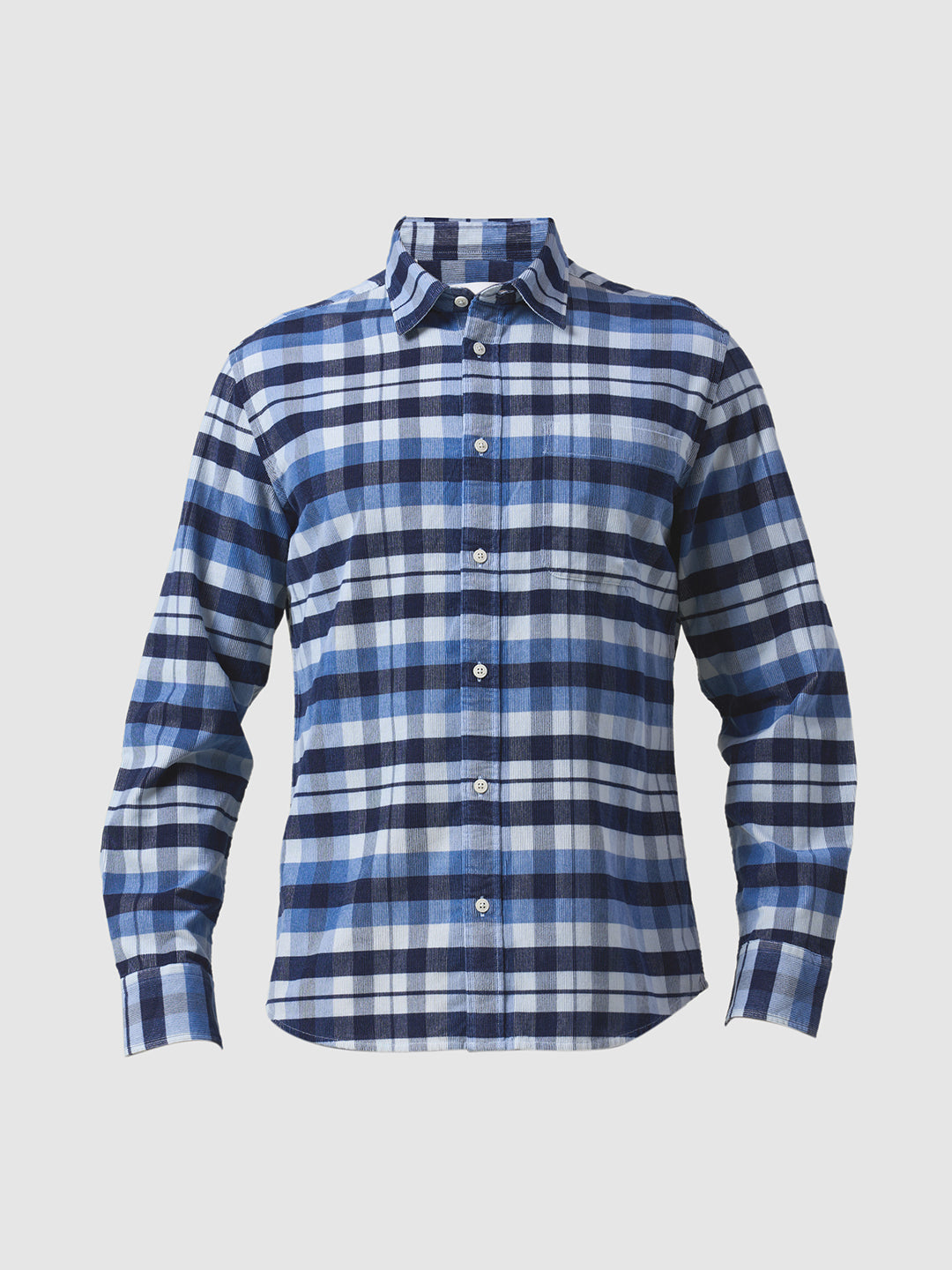 Check Spread Collar Shirt
