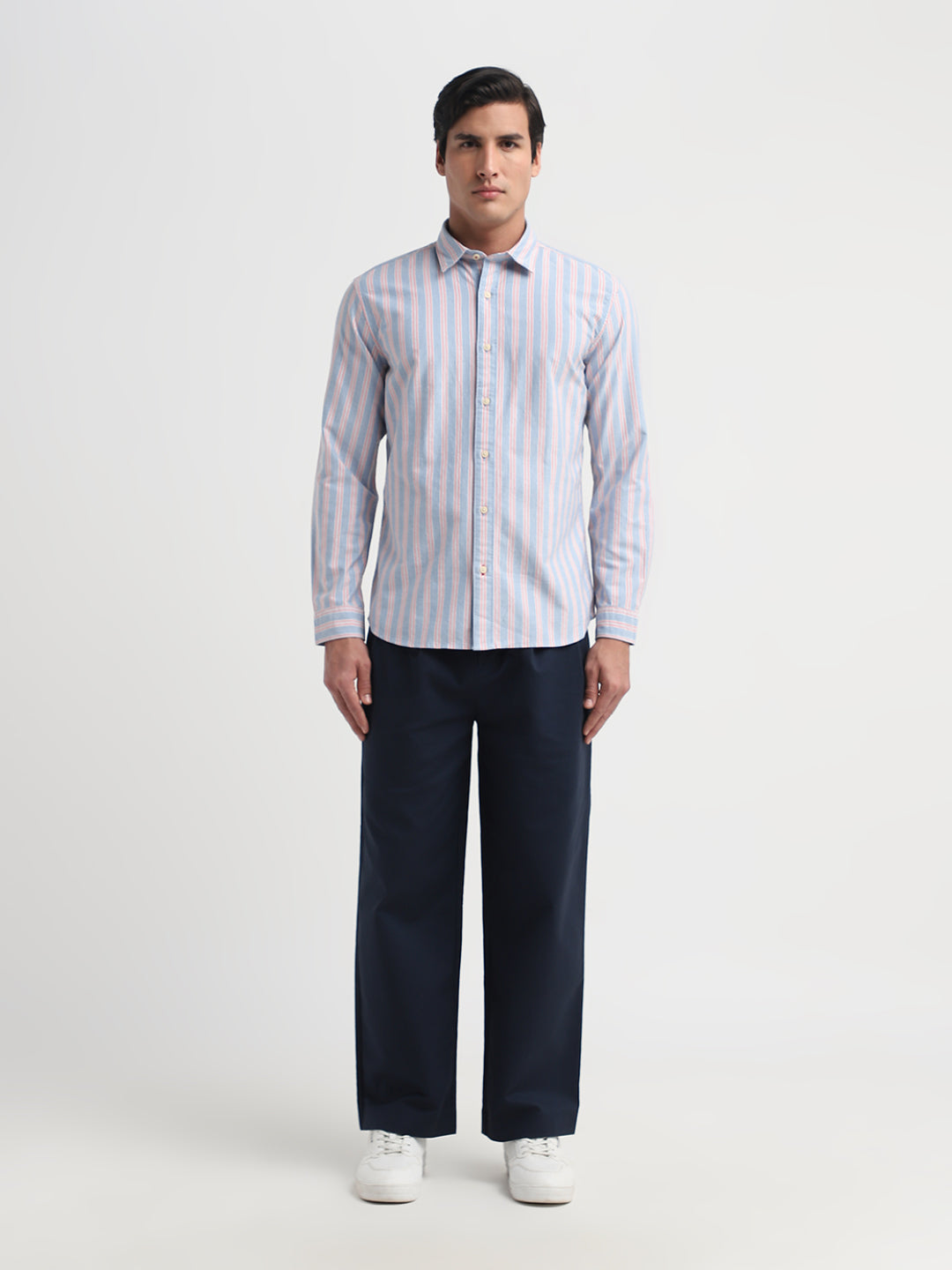 Striped Cotton Oxford Shirt