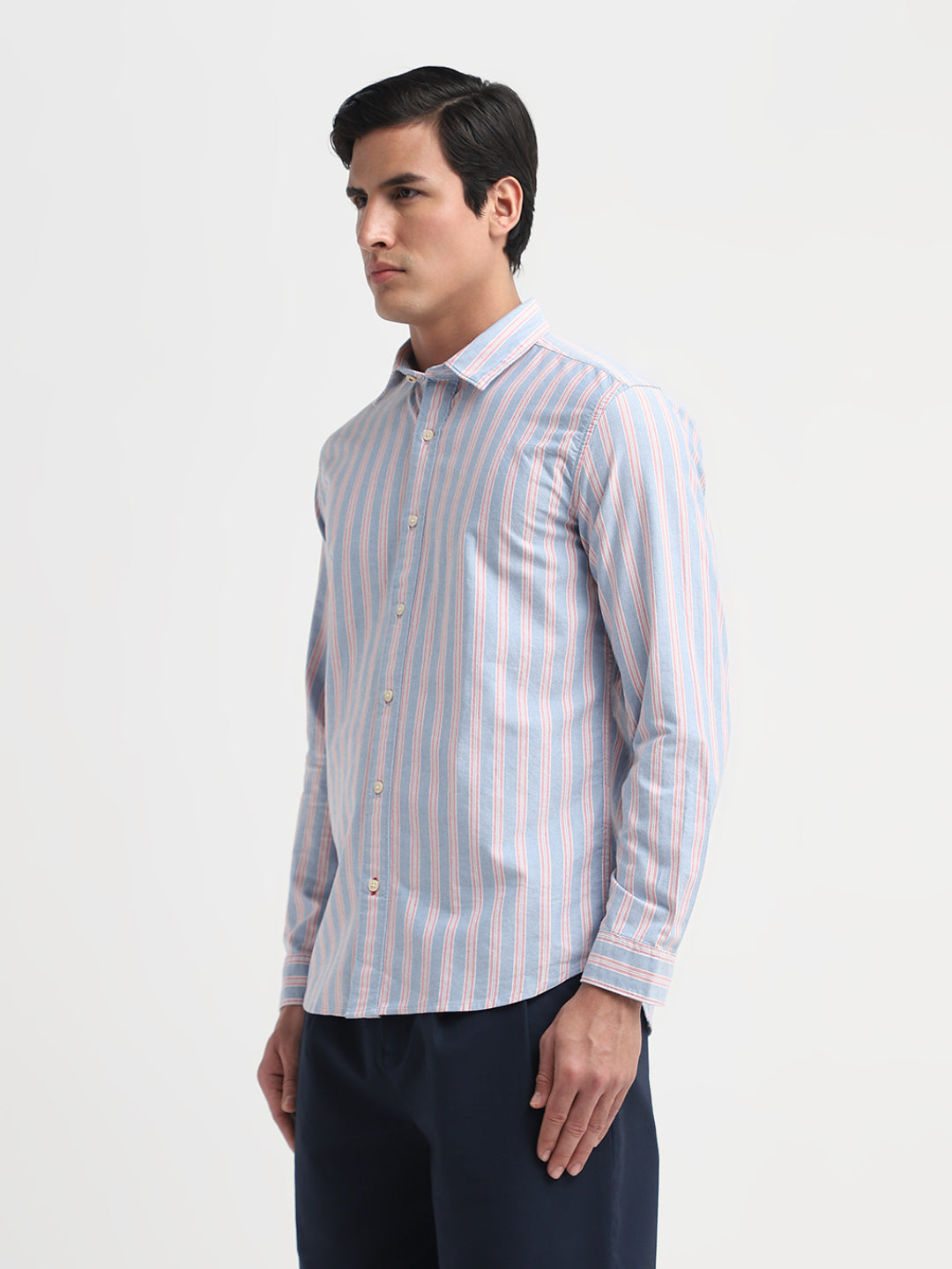 Striped Cotton Oxford Shirt