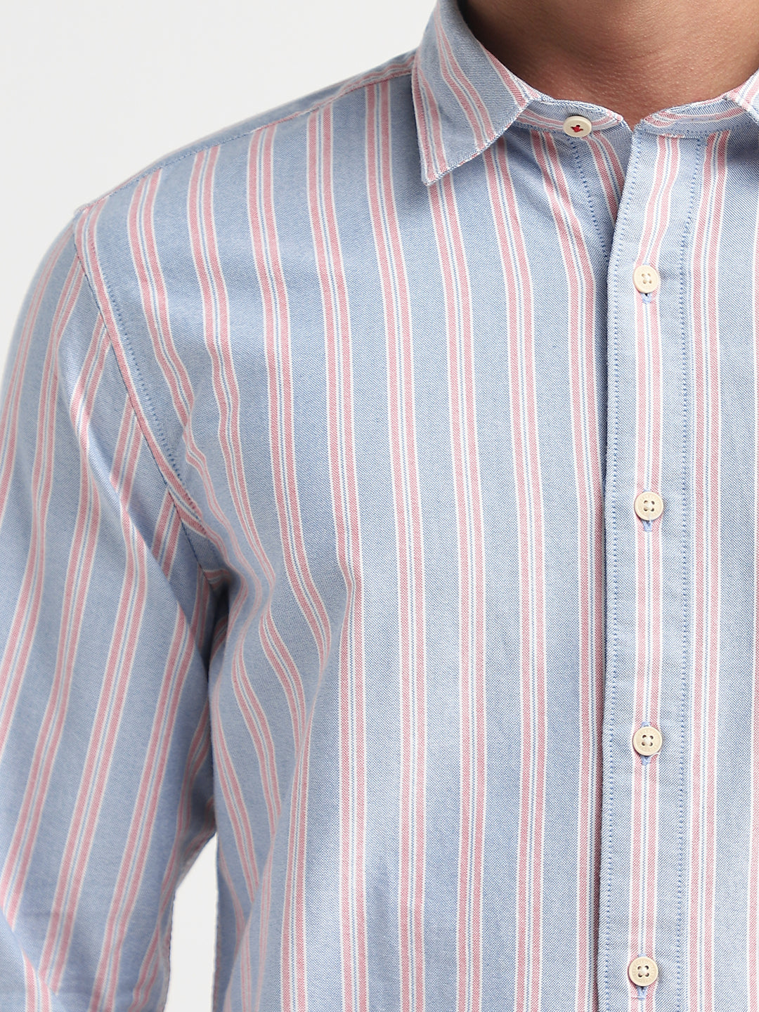 Striped Cotton Oxford Shirt