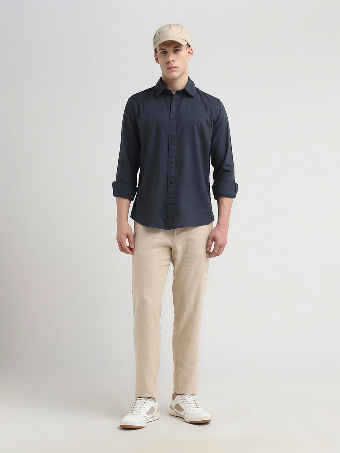 Linen Blend Regular Fit Shirt