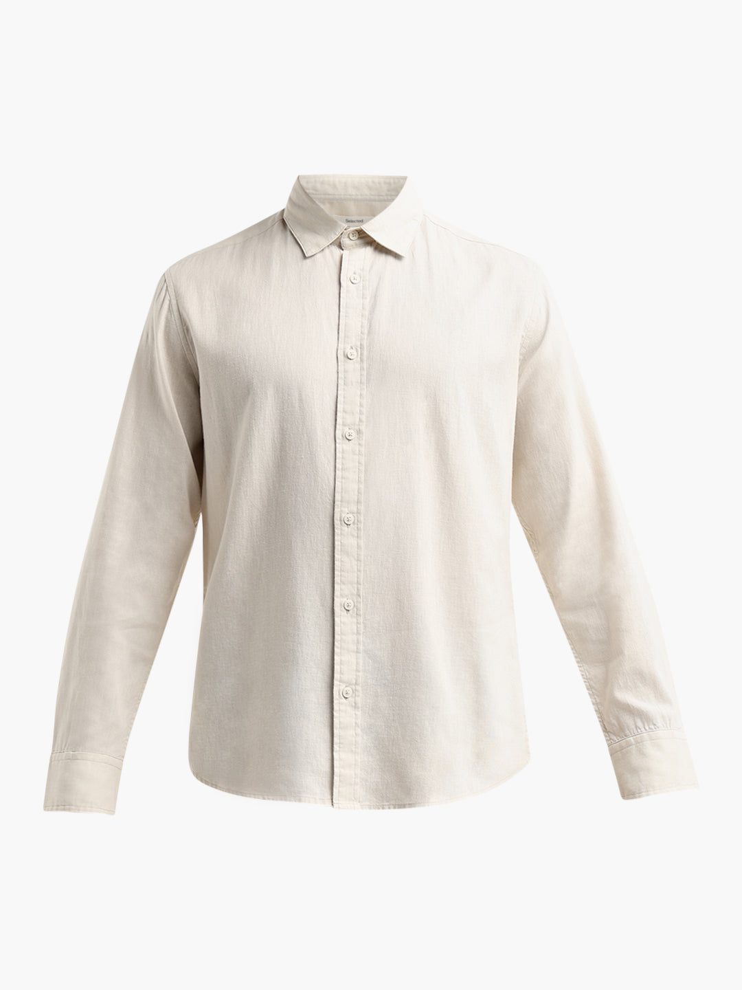 Beige Linen Blend Shirt