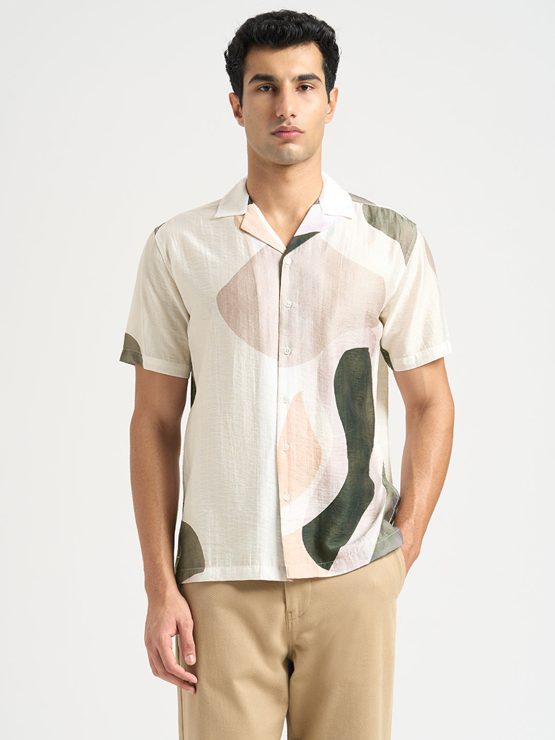 Tencel Printed Regular Fit Shirt