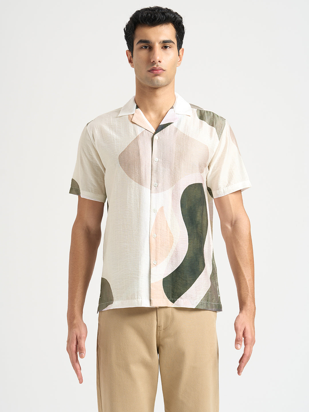 Tencel Printed Regular Fit Shirt