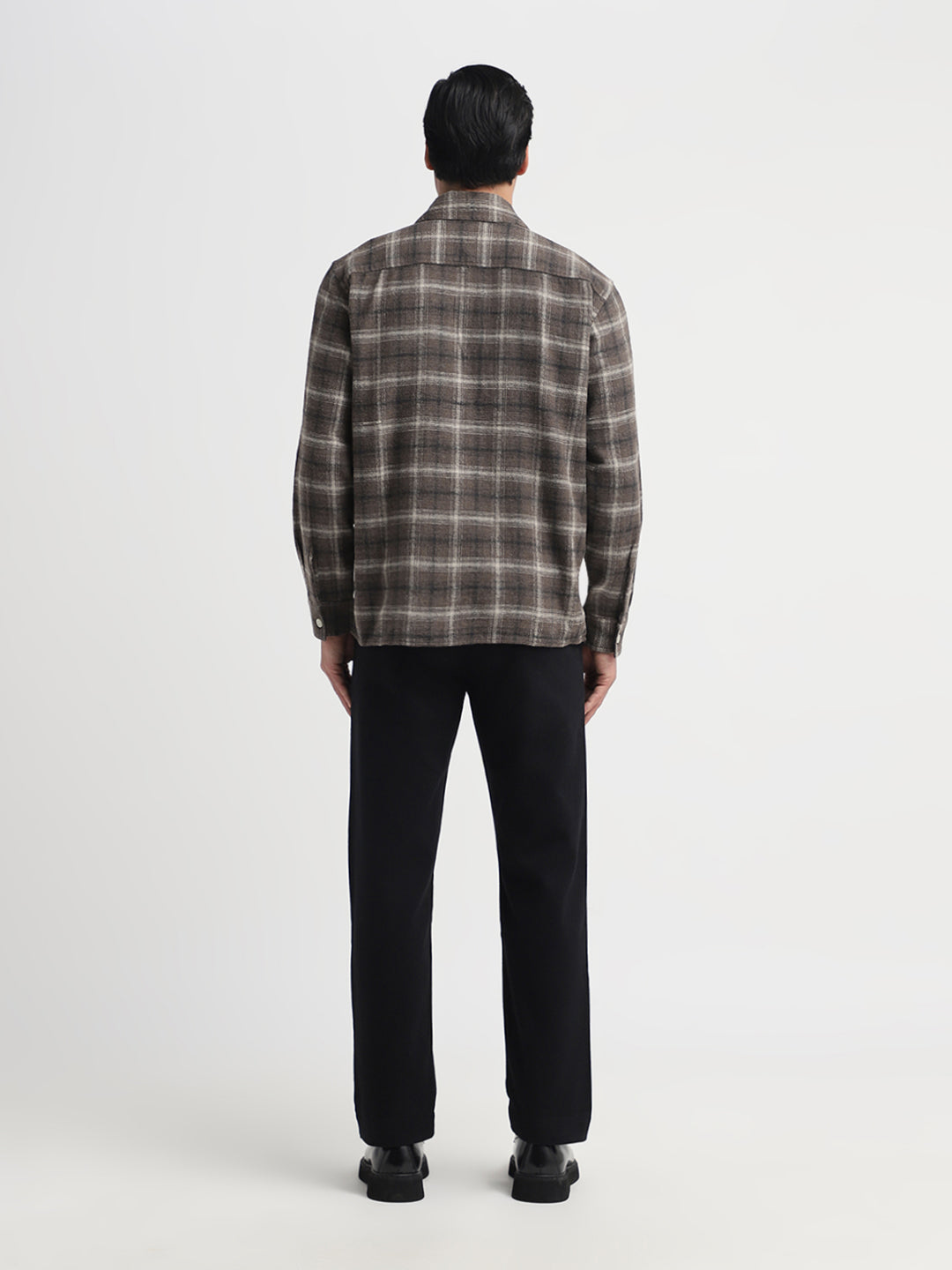 Mélange Edwin Check Shirt - Brown