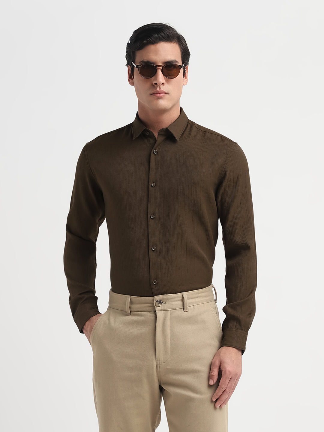 Regular Fit Full Sleeves Shirt