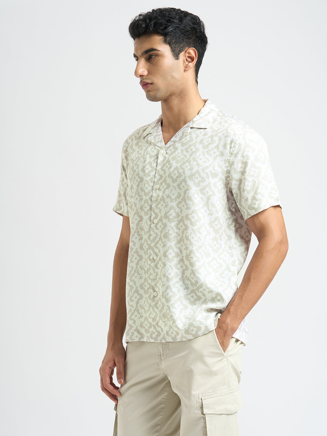 Tencel Printed Regular Fit Shirt