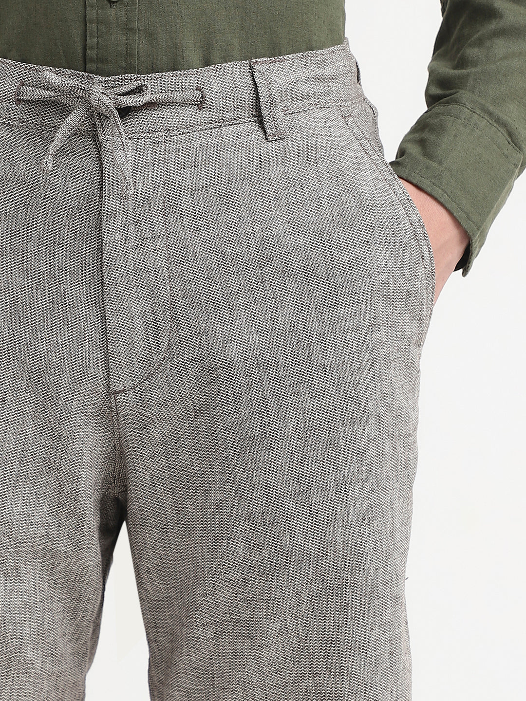 Linen Blend Regular Fit Shorts