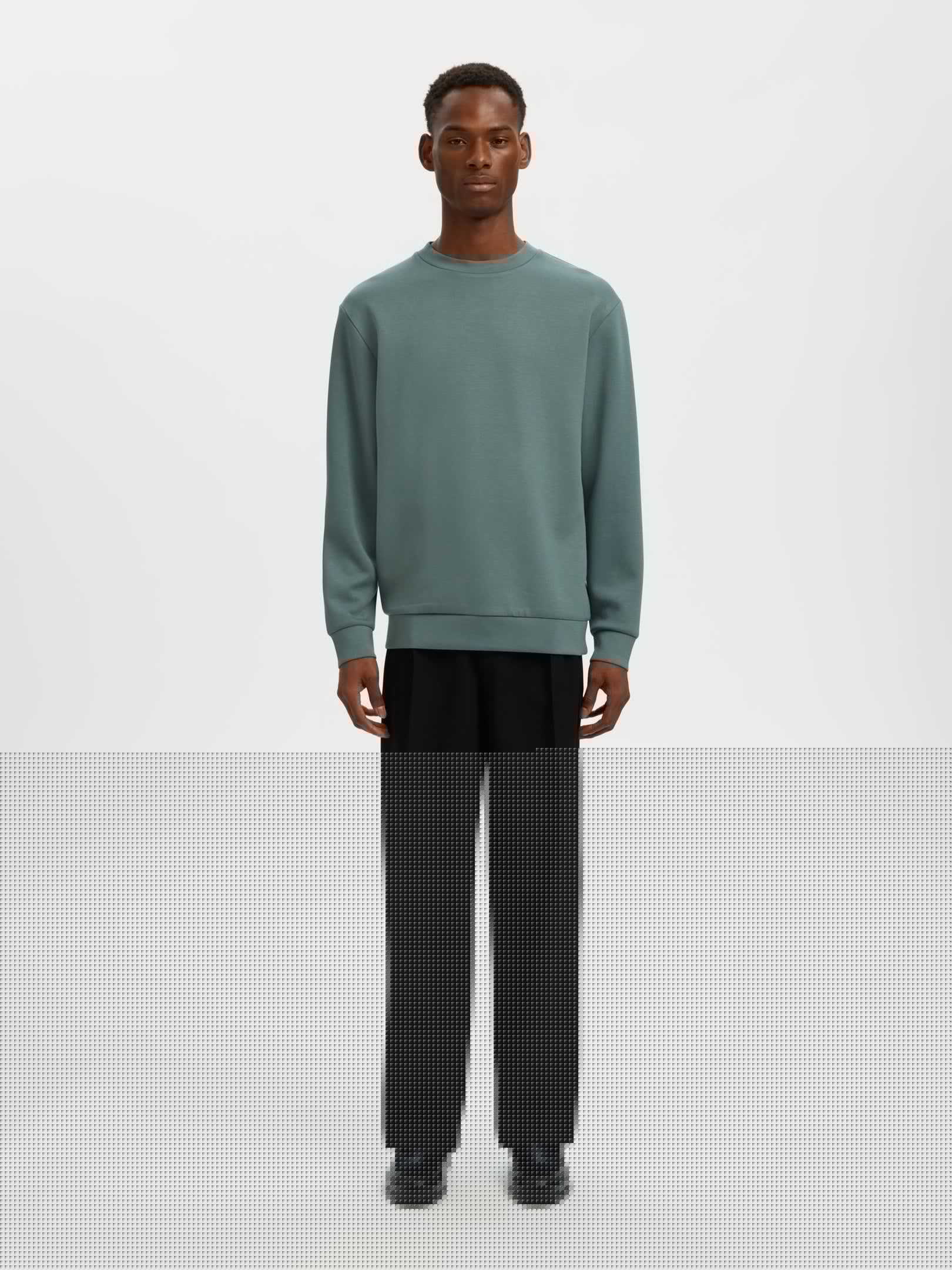 Black Loose Fit Flex Pants