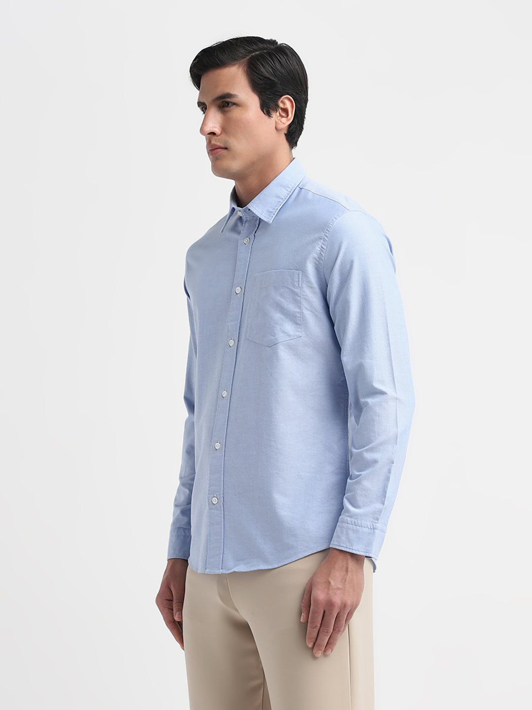 Light Blue Cotton OXFORD SHIRT