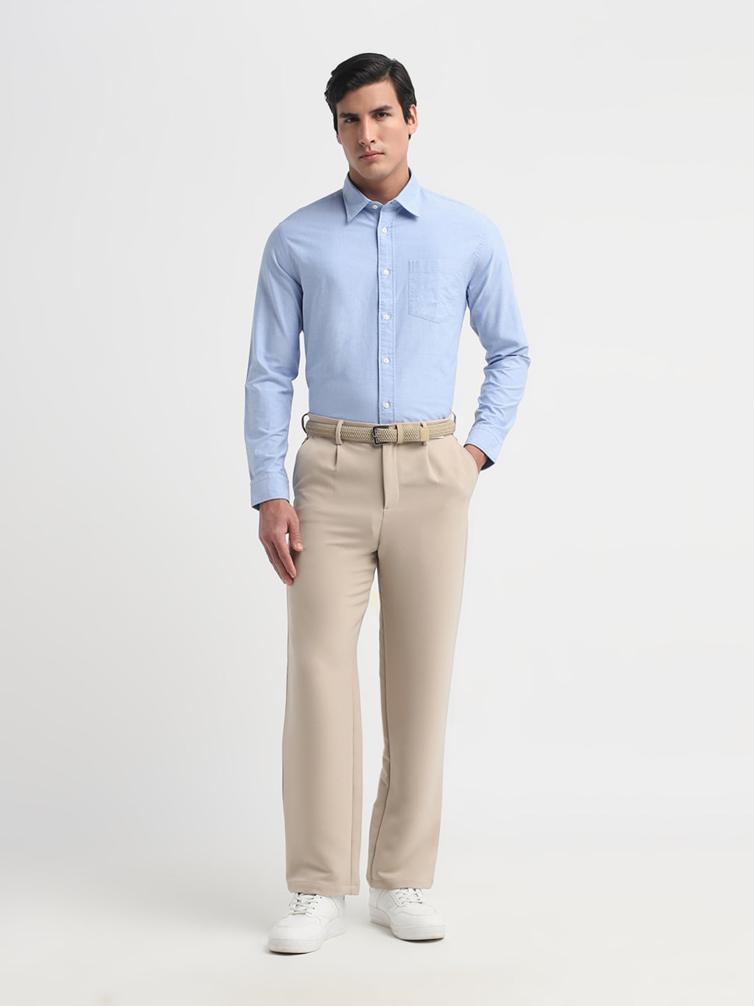 Light Blue Cotton OXFORD SHIRT