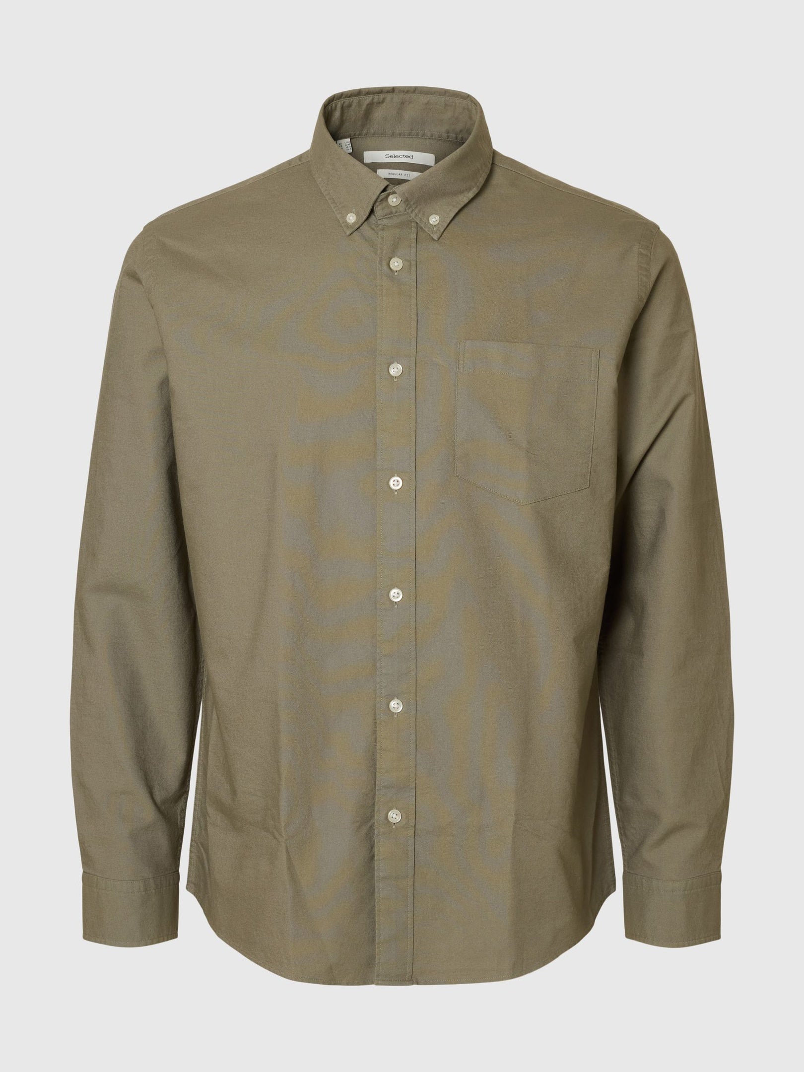 Button-Down Collar Cotton Shirt