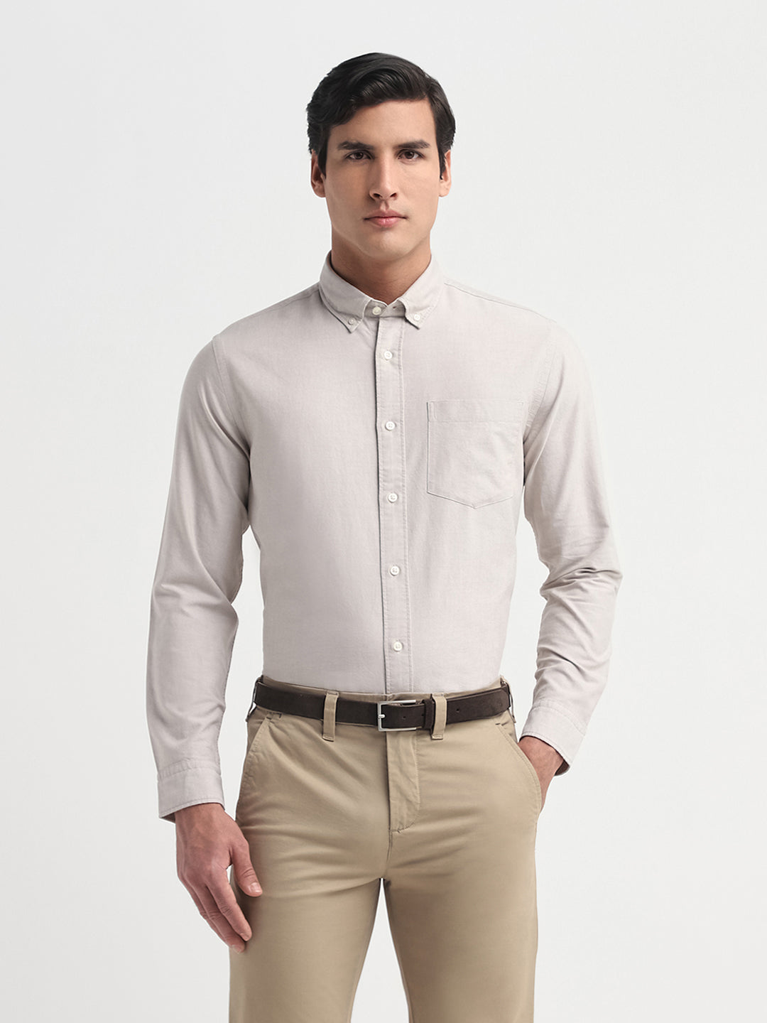 Button Down Collar Regular Fit Shirt
