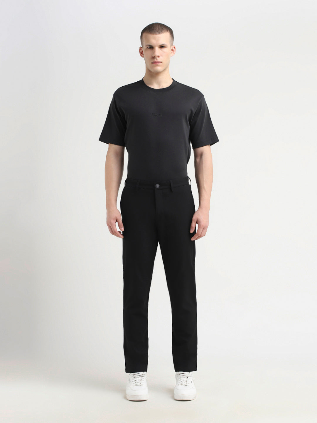 Slim Fit Flex Pants - Black