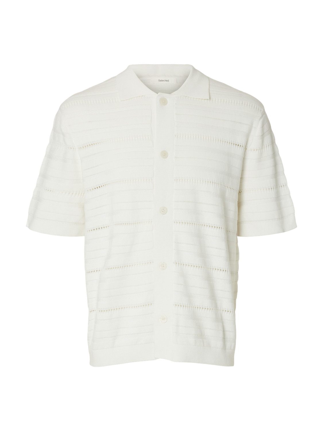 Off-White Knitted Polo Cardigan