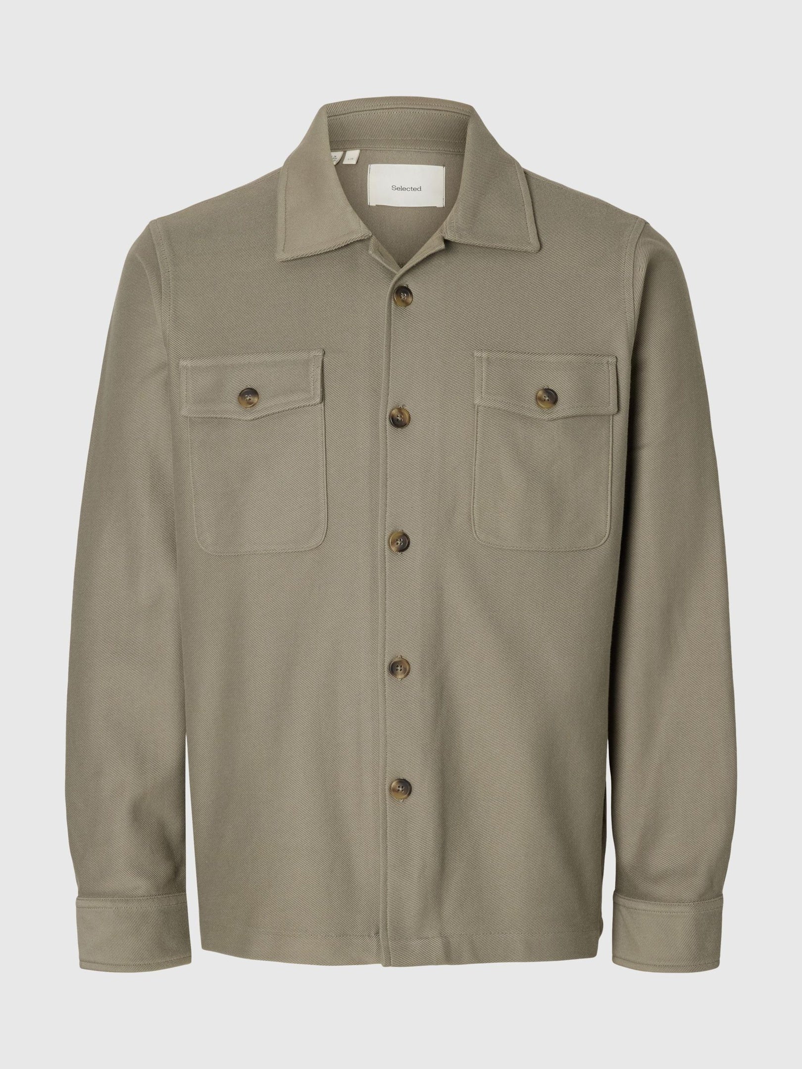 Olive Sweat Overshirt