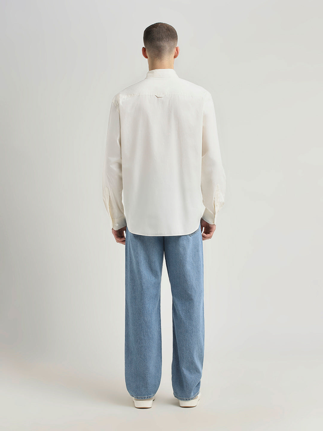 Regular Fit Embroidered Text Shirt