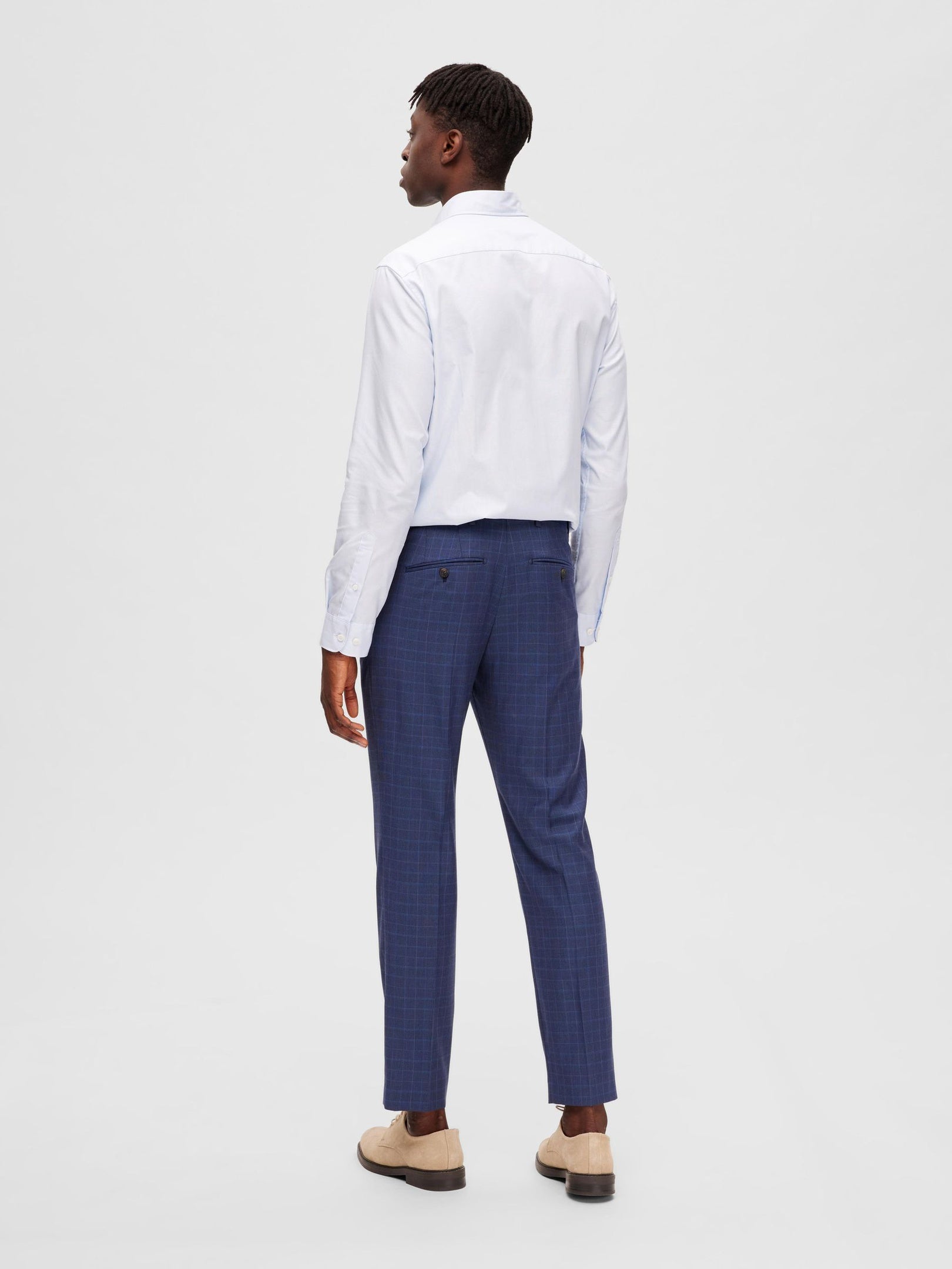 Check Regular Fit Tailored Trousers