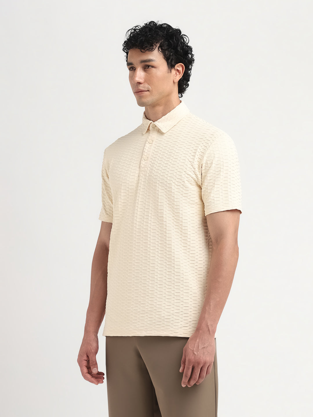 Seersucker Regular Fit Polo