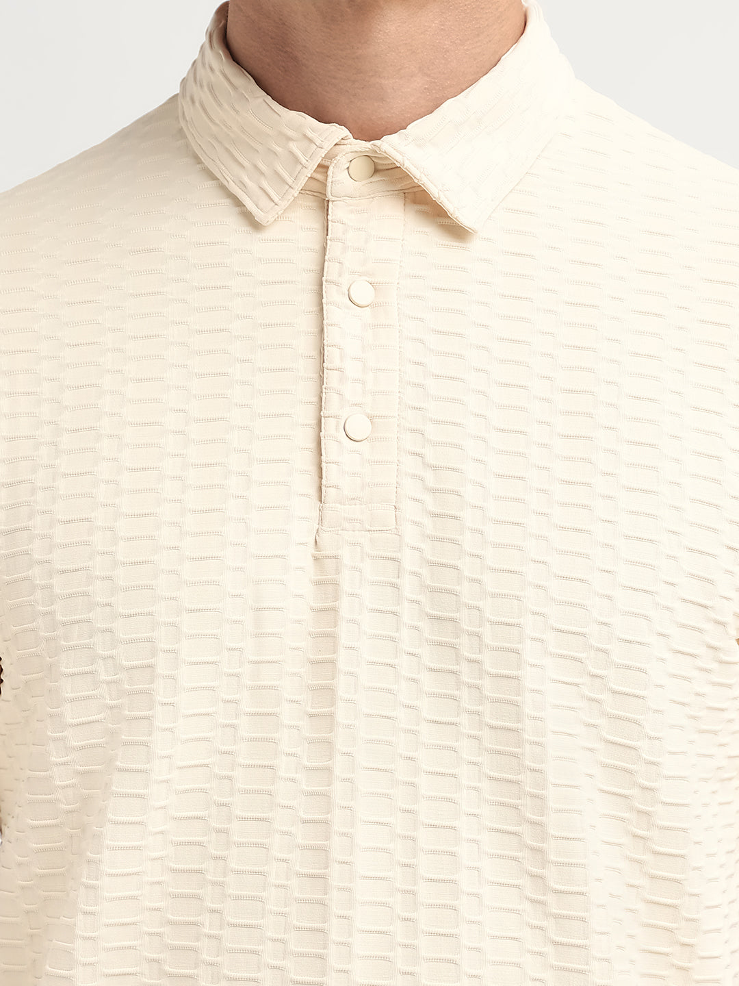 Seersucker Regular Fit Polo