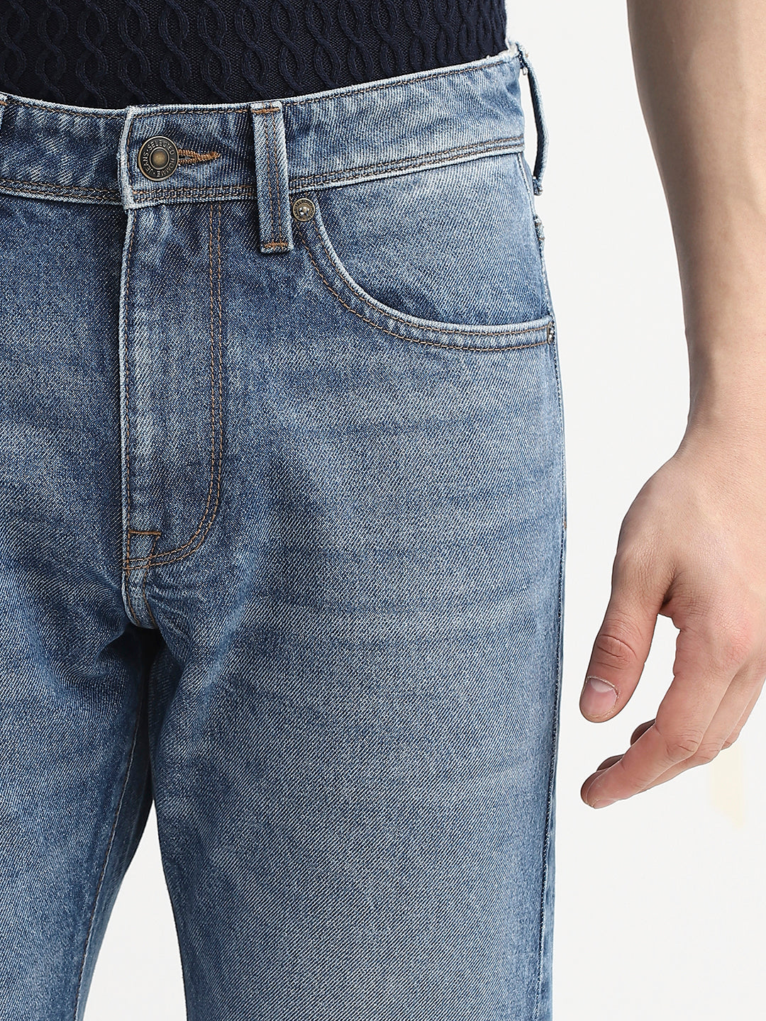 Light Blue Straight Fit Jeans