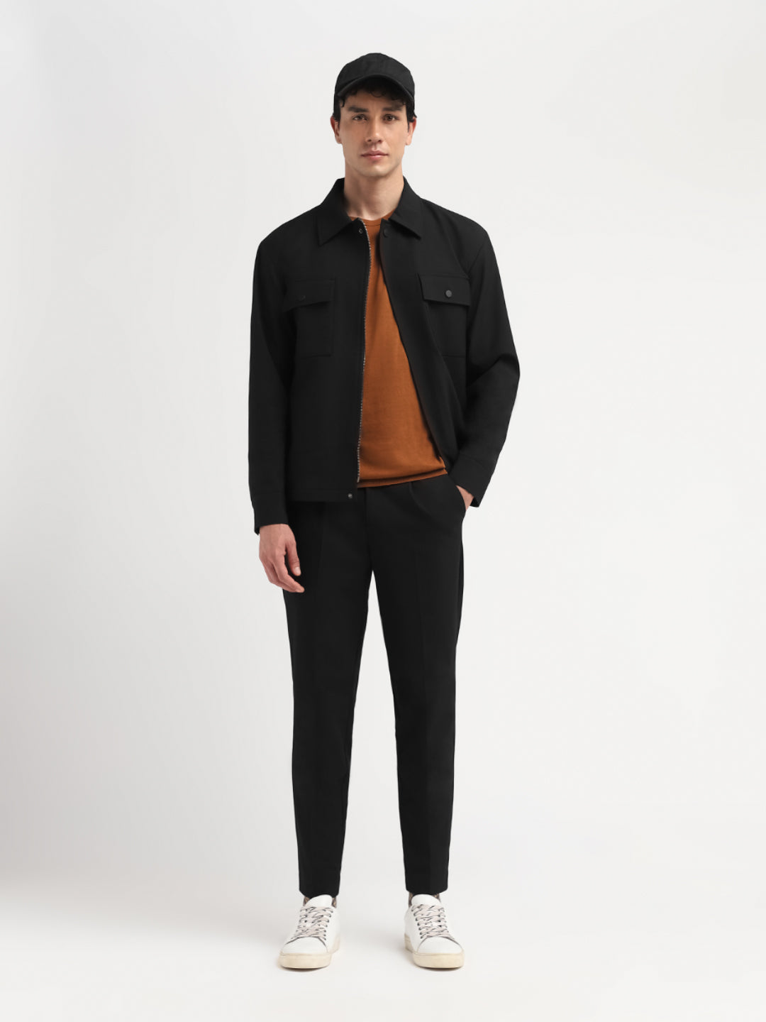 Black Regular Fit Pants