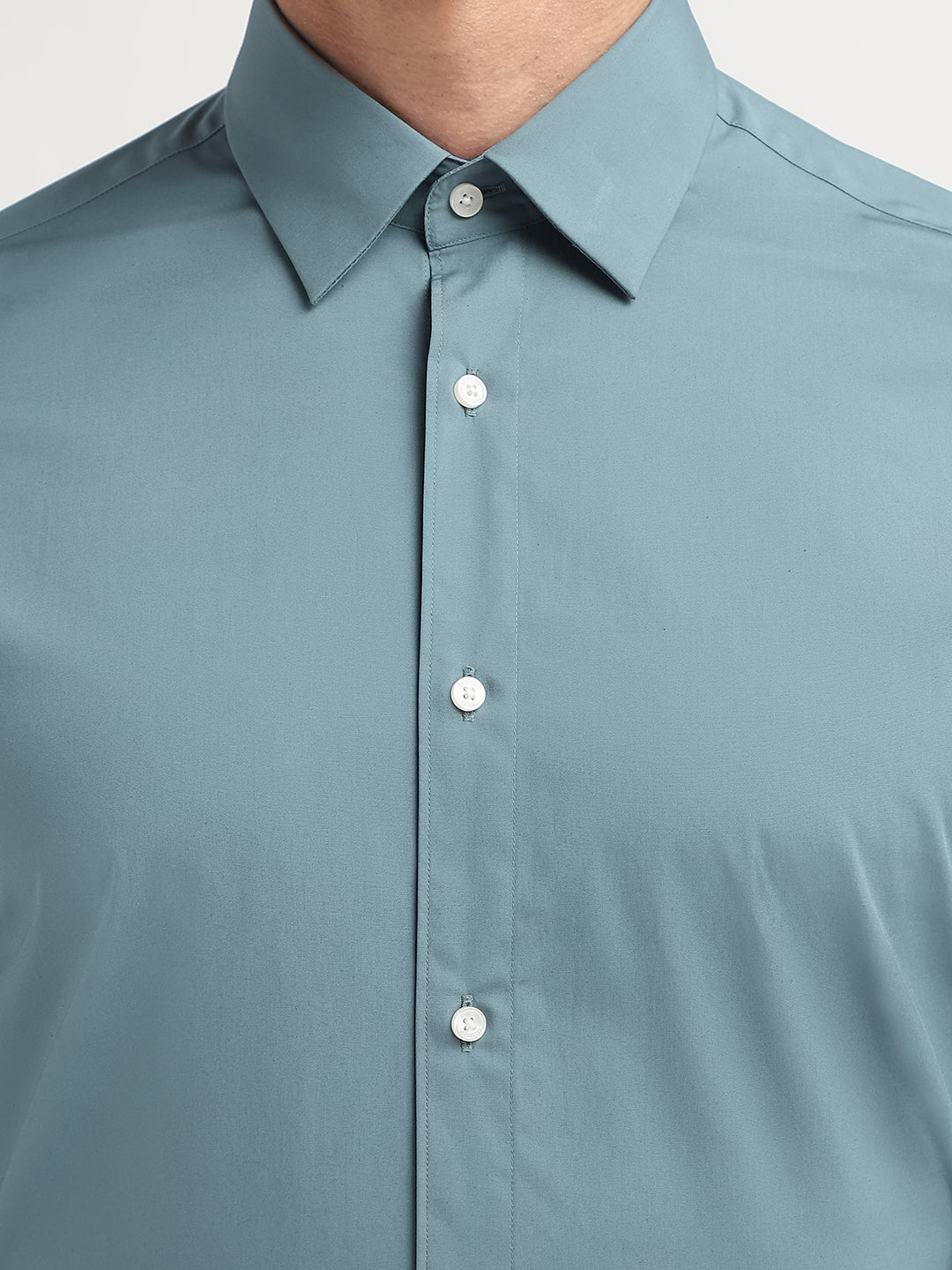 Blue Slim Fit Formal Shirt