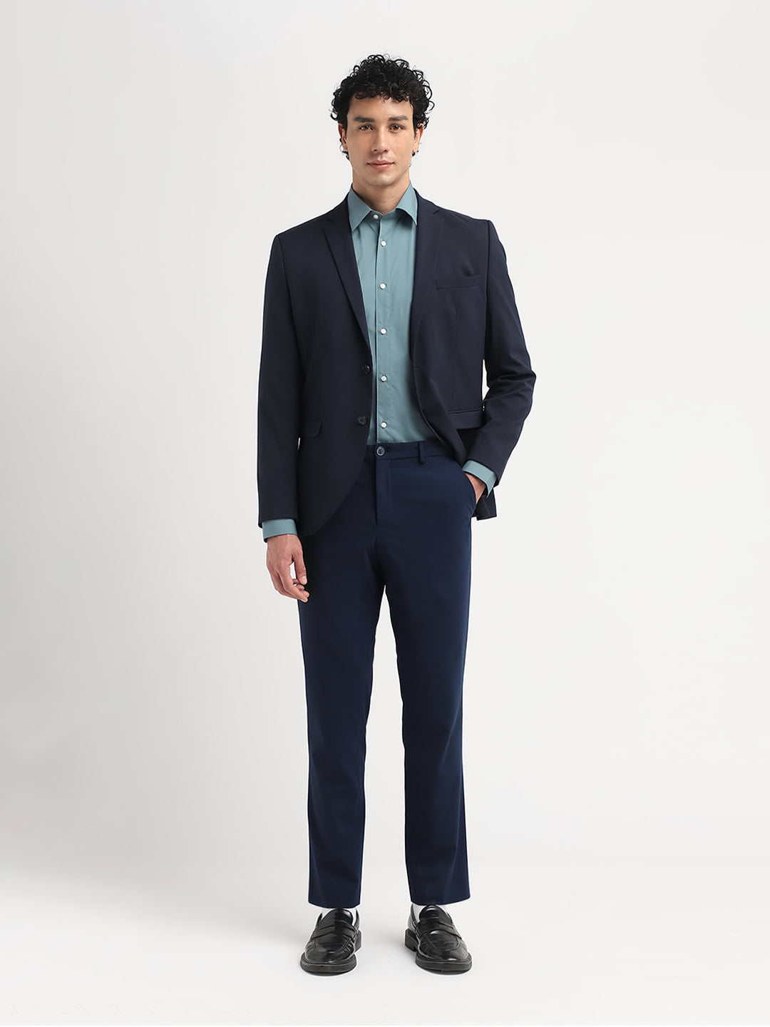 Blue Slim Fit Formal Shirt