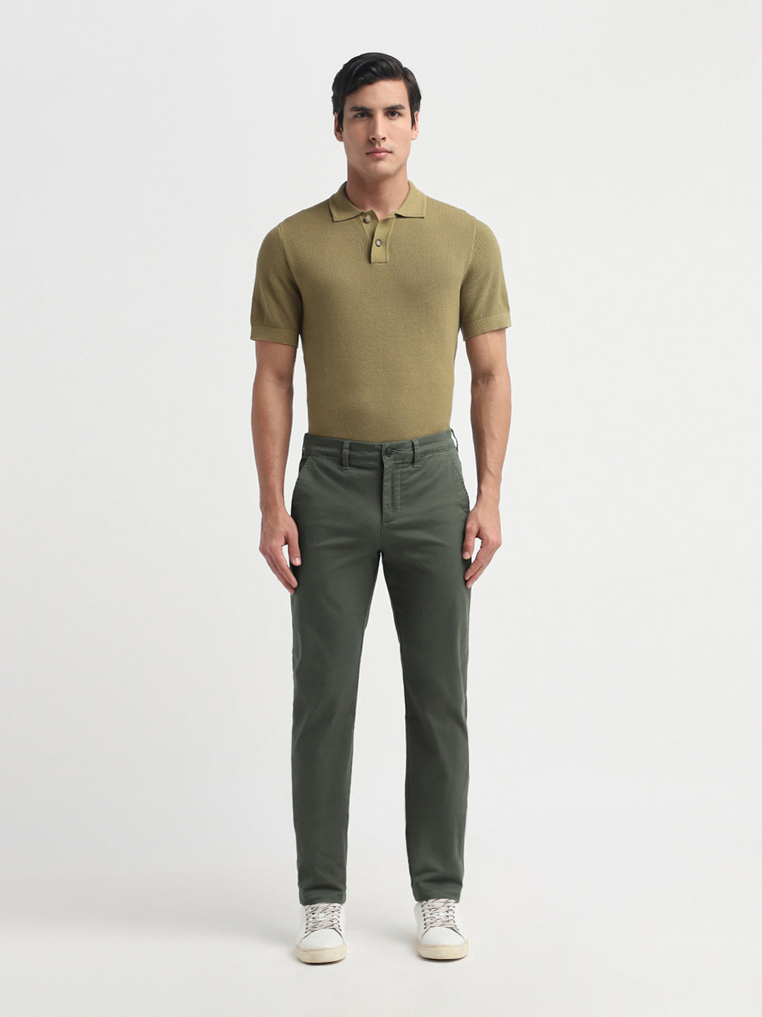 Olive Green Slim Fit CHINO PANTS