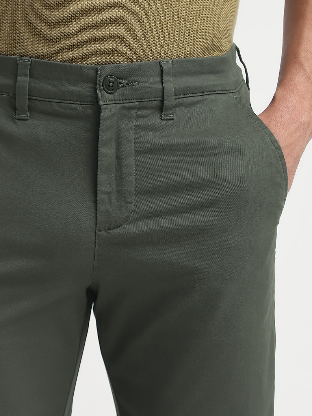 Olive Green Slim Fit CHINO PANTS
