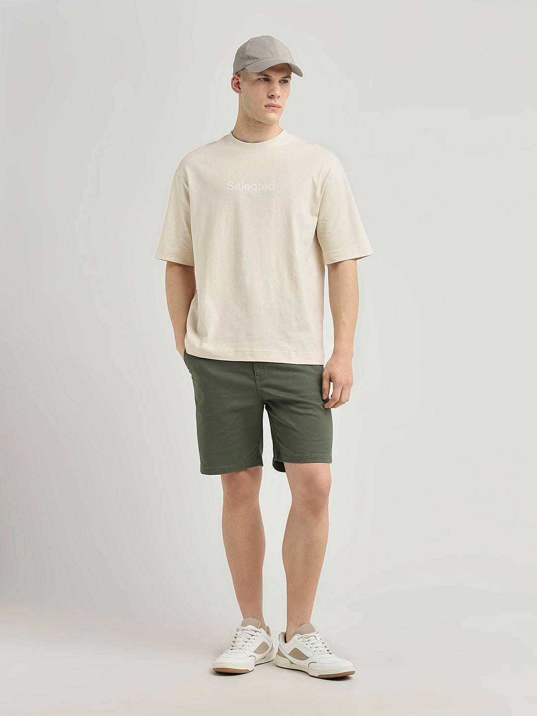 Green Chino Shorts