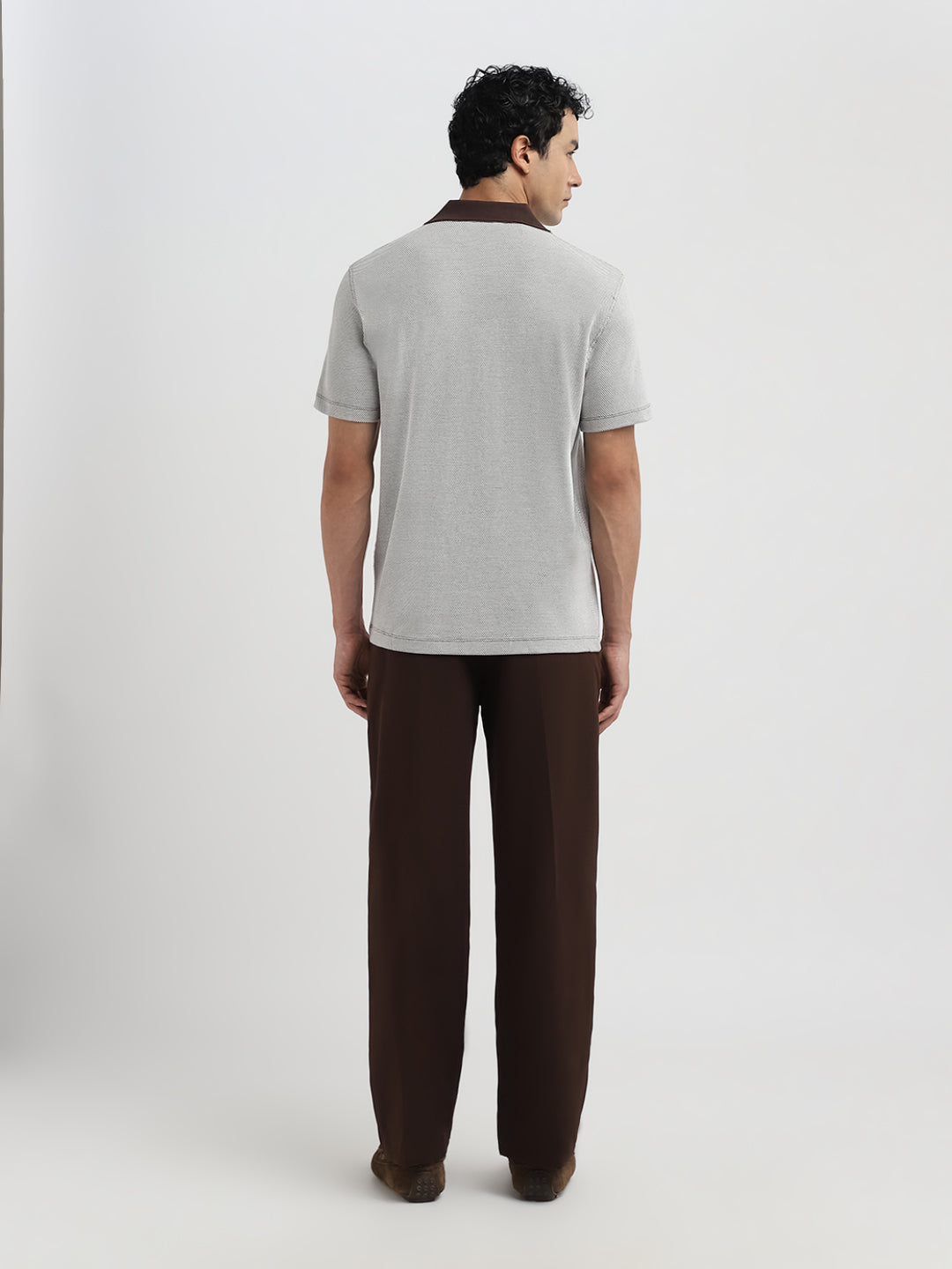 Short Sleeves Split Neck Polo