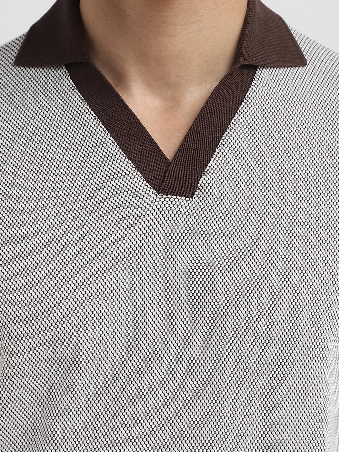 Short Sleeves Split Neck Polo