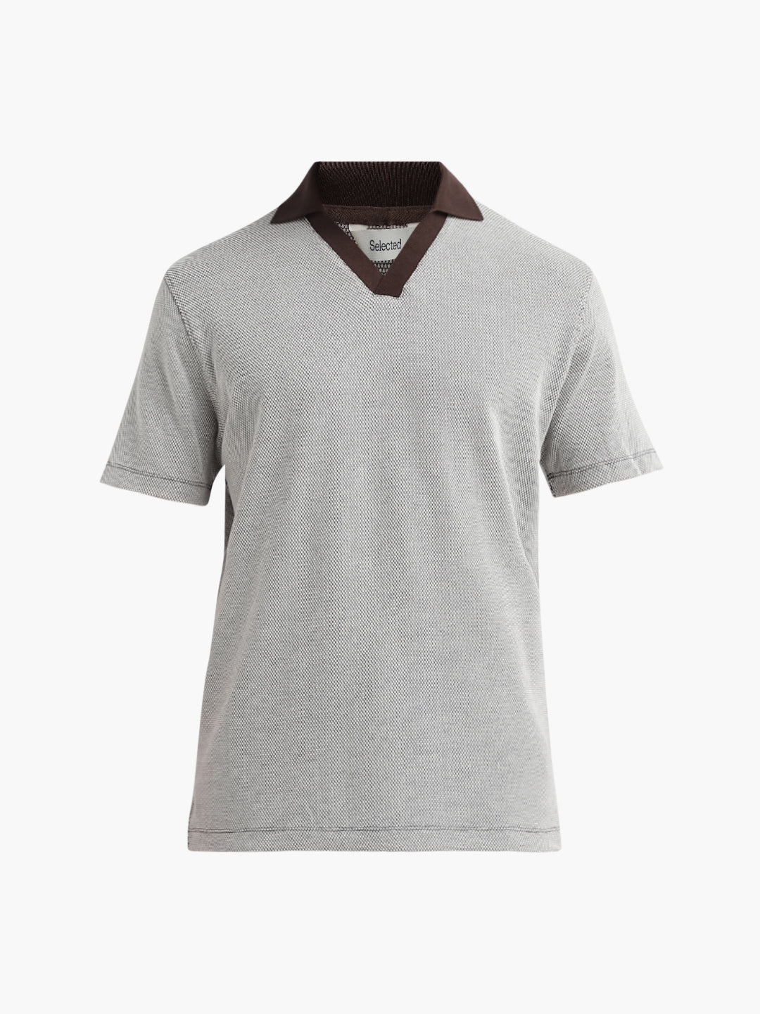 Short Sleeves Split Neck Polo