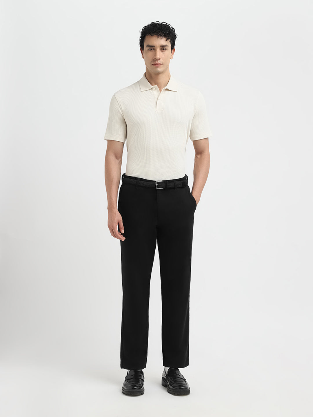 Beige Regular Fit Polo