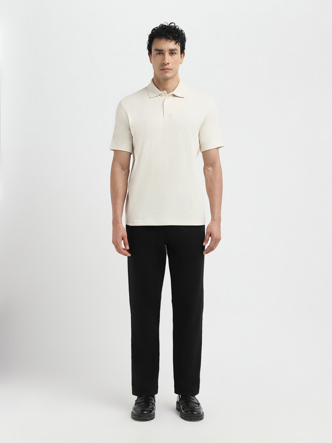 Beige Regular Fit Polo